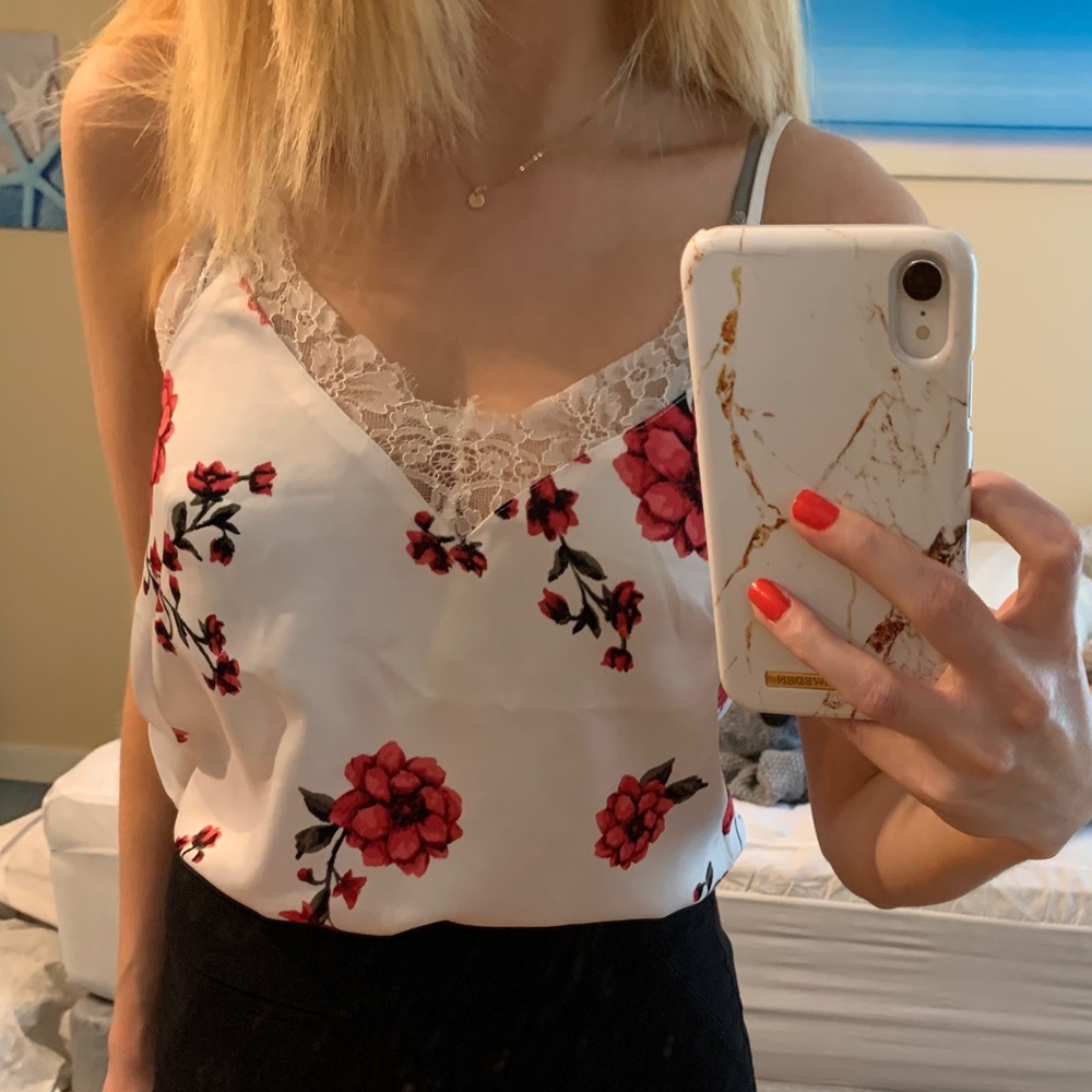 Small flower print dynamite tank top